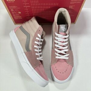 Vans Sk8-Hi Color Block Pink Multi High Top Skate Shoe Sneakers Men Size 11